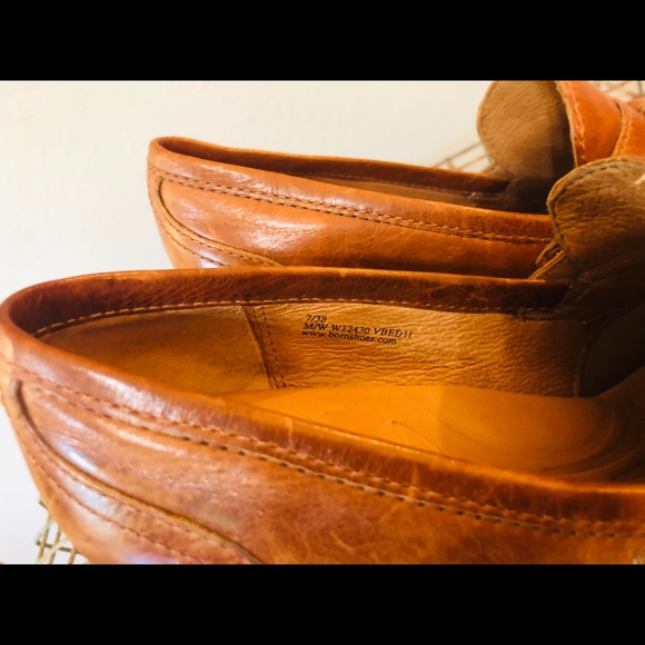 BORN Brown Tan Cognac Heels with Tassels sz 7 - Picture 4 of 7